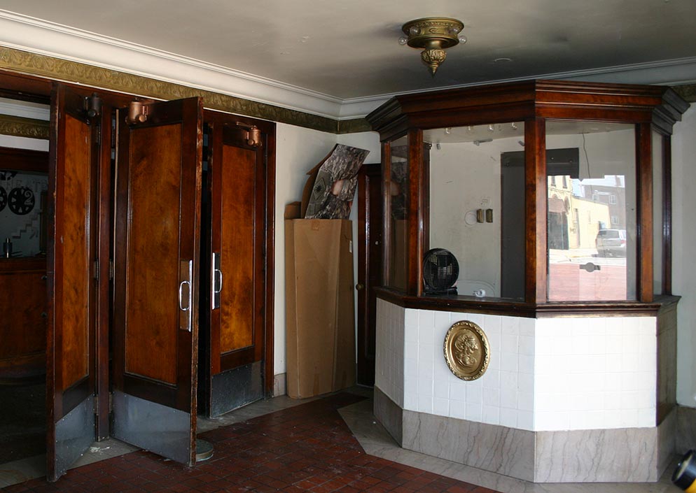 Ticket booth at the Bohm Theatre