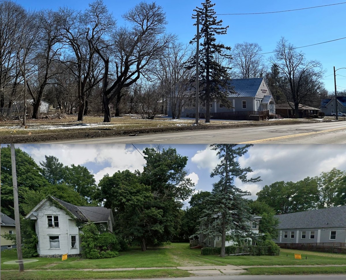 vacant lots on North Eaton Street