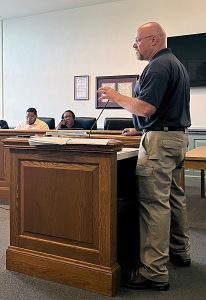 Albion Public Services Director Jason Kern