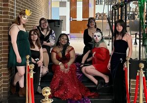 students at the prom