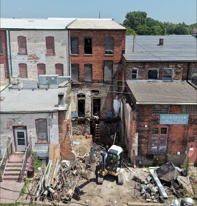stabilization at 203 N. Superior St., the BBQ building