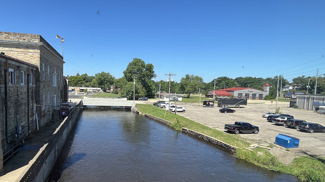 View of river from Ludington Center