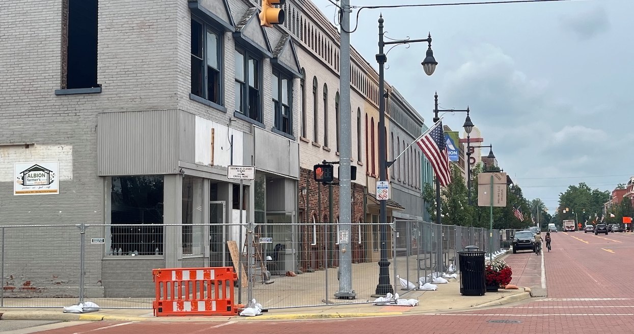 Nine long-vacant buildings at 101-119 S. Superior St.
