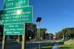A Flock Safety license plate-reading camera