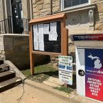 Secure drop box outside Albion City Hall