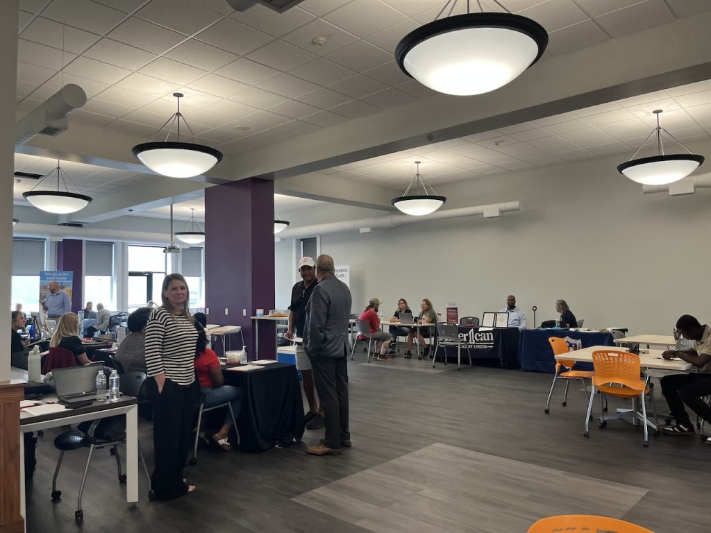 Michigan Works! welcomes visitors to the Greater Albion Area Career Fair July 2026